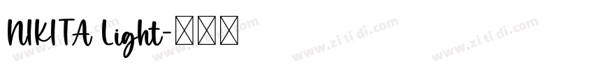 NIKITA Light字体转换
